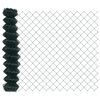 vidaXL Zaunpfosten Gr&uuml;n 10 x 1 m (40 x 40 mm Maschen) Stahl und PVC