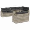 vidaXL Garten-Sofa-Set 9 stk. Hellgrau und Dunkelgrau