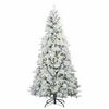 vidaXL Künstlicher klappbarer Weihnachtsbaum Weiß 180 cm PE und PVC