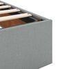 vidaXL Ottoman-Bett ohne Matratze Hellgrau 180x200 cm Stoff