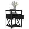 vidaXL Nachttisch Schwarz 40x42x55 cm Holzwerkstoff