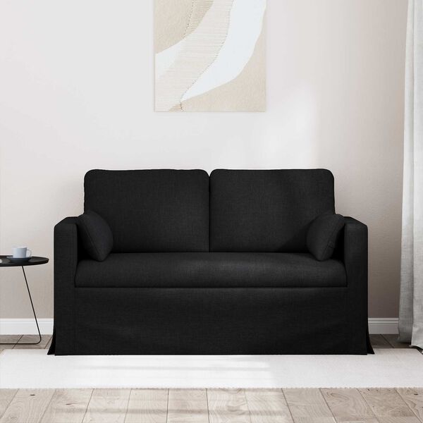vidaXL Sofa Schwarz Gesamtabmessungen: 139 x 78 x 80 cm (B x T x H)