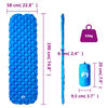 vidaXL Aufblasbare Isomatte Blau 190x58x6 cm