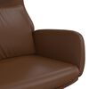 vidaXL Relaxsessel Gl&auml;nzend Braun Kunstleder