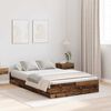 vidaXL Aufbewahrungsbettgestell Altholz 120 x 190 cm Holzwerkstoff