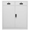 vidaXL B&uuml;roschrank Hellgrau 90x40x102 cm Stahl