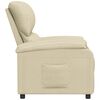 vidaXL Relaxsessel Creme Stoff