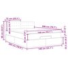 vidaXL Ottoman-Bett mit Matratze Dunkelgrau 140x200 cm Stoff