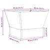 vidaXL Feuerstelle Braun 40 x 40 x 35 cm Wetterfeststahl