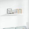 vidaXL Schweberegal Hochglanz-Wei&szlig; 90x23,5x3,8 cm MDF