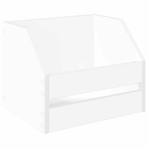 vidaXL Vinyl Album Box Wei&szlig; 38 x 30 x 29 cm Holzwerkstoff