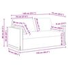 vidaXL Sofa 2 pcs Hellgrau