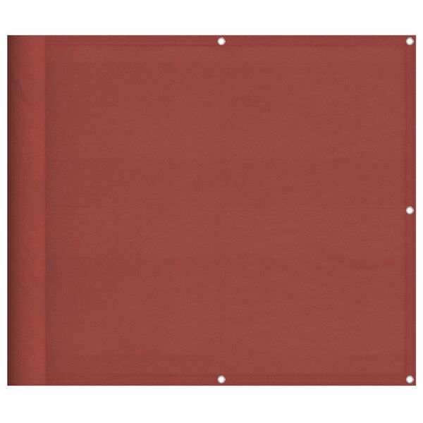 vidaXL Balkon-Sichtschutz Terrakotta 90x700 cm 100 % Polyester-Oxford