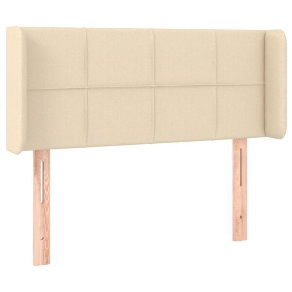 vidaXL Kopfteil mit Ohren Creme 83x16x78/88 cm Stoff