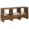 vidaXL Magazinregal Ger&auml;ucherte Eiche 102 x 30 x 45 cm