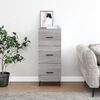 vidaXL Sideboard Grau Sonoma 34,5x34x90 cm Holzwerkstoff