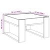 vidaXL Couchtisch mit Infinity-LED Braun Eichen-Optik 50x53x30 cm
