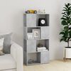 vidaXL B&uuml;cherregal/Raumteiler Betongrau 60x24x124,5 cm