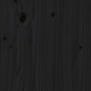 vidaXL Wäschetruhe Schwarz 44x44x76 cm Massivholz Kiefer