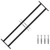 vidaXL Fenstersicherheitsgitter 115 x 30 cm Galvanisiertes Stahl