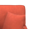 vidaXL Chaise Lounge mit Rock Rot-Orange 91 x 157 x 91 cm Rippenstoff