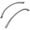 vidaXL Griff 2 pcs Silber 107 x 3,6 x 23 mm Edelstahl