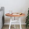 vidaXL Tischplatte &Oslash;40x1,5 cm Rund Massivholz Buche