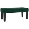 vidaXL Boxspringbett mit Matratze Dunkelgr&uuml;n 90x190 cm Samt