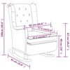vidaXL Schaukelsessel mit Hocker Dunkelgr&uuml;n Stoff