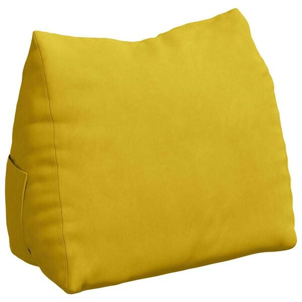 vidaXL R&uuml;ckenkissen Gelb 60 x 20 x 50 cm Cordstoff