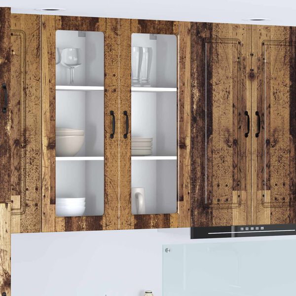 vidaXL K&uuml;chenschrank mit Regal Altholz 40 x 31 x 100 cm Holzwerkstoff