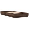 vidaXL Bettgestell ohne Matratze Braun Eiche 90x200 cm Holzwerkstoff