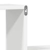 vidaXL Wandregale 2 Stk. Hochglanz-Wei&szlig; 100x15x20 cm Holzwerkstoff