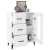 vidaXL Sideboard Hochglanz-Wei&szlig; 69,5x34x90 cm Holzwerkstoff