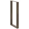vidaXL Bartischbeine U-Form 2 Stk. Naturstahl 60x(100-101) cm Stahl