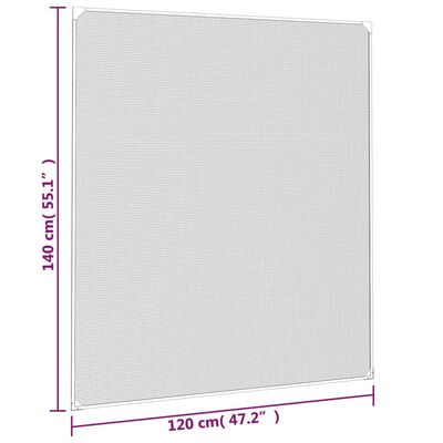 vidaXL Magnet-Insektenschutz für Fenster Weiß 120x140 cm im vidaXL  Trendshop