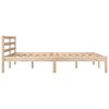 vidaXL Massivholzbett Kiefer 120x190 cm