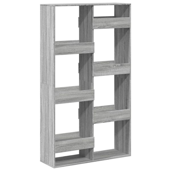 vidaXL B&uuml;cherregal Grau Sonoma 100x33x175 cm Holzwerkstoff