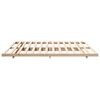 vidaXL Bodenbettgestell Braun 180 x 210 cm Massivholz Kiefer