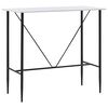 vidaXL Bartisch Wei&szlig; 120 x 60 x 110 cm MDF