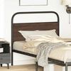 vidaXL Kopfteil Braun Eichen-Optik 100 cm Stahl und Holzwerkstoff