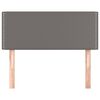 vidaXL Kopfteil Grau 100x5x78/88 cm Kunstleder
