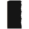 vidaXL Sideboard Schwarz 104,5x35,5x67,5 cm Holzwerkstoff