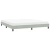 vidaXL Bettgestell ohne Matratze Hellgrau 180x210 cm Samt