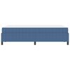 vidaXL Bettrahmen mit Matratze Blau 120 x 200 cm Stoff