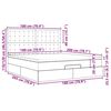 vidaXL Ottoman-Bett mit Matratzen Dunkelgr&uuml;n 180x200 cm Samt