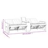 vidaXL Relaxsofa 4-Sitzer mit Getr&auml;nkehalter Braun Stoff