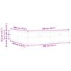 vidaXL Bettgestell mit Matratze mit Matratze 2 pcs Hellbraun PVC