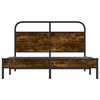 vidaXL Bettgestell ohne Matratze 120x200 cm R&auml;uchereiche Holzwerkstoff