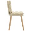 vidaXL Esszimmerst&uuml;hle 4 Stk. Creme Stoff